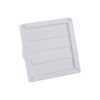 Nedco lamellenrooster rand - 155 x 155 mm - Ø 100 - 130 mm - wit - 62500600