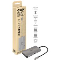 Club 3D USB 3.2 Gen1 Type-C 8-in-1 hub usb-hub - thumbnail