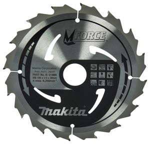 Makita Accessoires Cirkelzaagblad | Hout | Mforce | 185X30X2,0 16T15G - B-31968