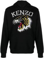 Kenzo hoodie Varsity Jungle Tiger à logo brodé - Noir