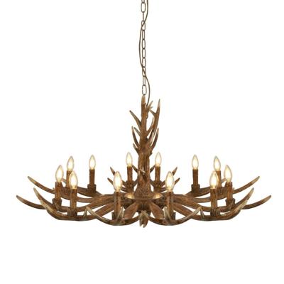 Searchlight Houten hanglampStag Ø 108cm - 6416-12BR