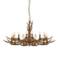 Searchlight Houten hanglampStag Ø 108cm - 6416-12BR