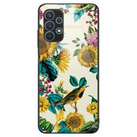 Samsung Galaxy A32 4G glazen hardcase - Sunflowers