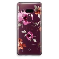 Geschilderde bloemen: HTC U12+ Transparant Hoesje