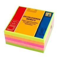 Zelfkl memo&apos;s gekleurd 400/ 76x76mm