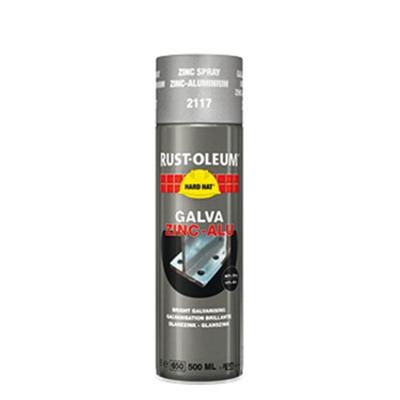 Rust-Oleum zinkspray - Hard Hat Zinc - glanzend - mat, metallic - 0.5l - spuitbus