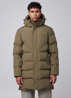 Off The Pitch Ripstop Longline Puffer Jack Groen - Maat XS - Kleur: Groen | Soccerfanshop Off The Pitch Ripstop Longline Puffer Jack Groen - Maat XS - Kleur: Groen | Soccerfanshop