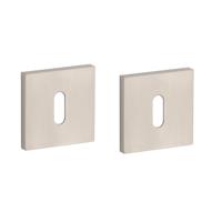 Stile sleutelrozetten 53x53x7mm Nikkel