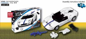 Van Der Doelen Eureka 3d puzzel van een ford gt 38 stukjes