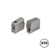 Snelsluiting Wago 8 x 20,4 x 15,5 mm 2,5 mm Verbindingen x 2 (10 Stuks)