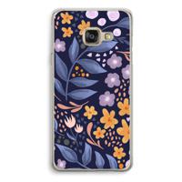 Flowers with blue leaves: Samsung Galaxy A3 (2016) Transparant Hoesje