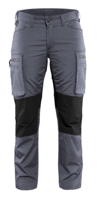 Blåkläder Dames Service werkbroek Stretch 71591845 | Grijs/Zwart | Maat 44 - 7330509499535