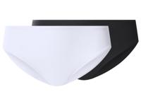 esmara Set van 2 dames onderbroeken (Zwart/wit, M (40/42))