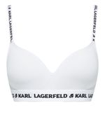 Karl Lagerfeld soutien-gorge à bande logo - Blanc