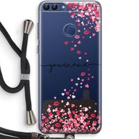 Hartjes en kusjes: Huawei P Smart (2018) Transparant Hoesje met koord