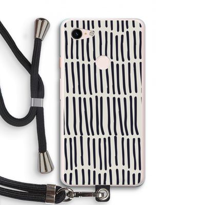 Moroccan stripes: Pixel 3 XL Transparant Hoesje met koord