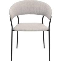 Kare Design Belle stoel armleuningen - grijs