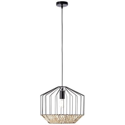 Brilliant DraadlampTemplo met rotan - 99193/76