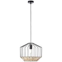 Brilliant DraadlampTemplo met rotan - 99193/76