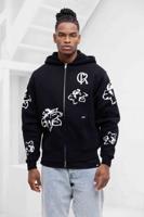 Croyez Flower Zip-Hoodie Heren Zwart - Maat S - Kleur: WitZwart | Soccerfanshop
