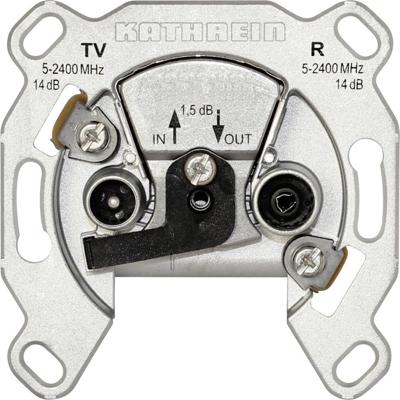 Kathrein ESD 52 Antennedoos Satelliet Schroefbevestiging, Inbouw (in muur) Loop-through outlet