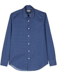 Canali chemise à pois - Bleu