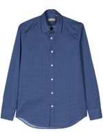 Canali chemise à pois - Bleu - thumbnail