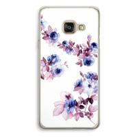 Waterverf bloemen: Samsung Galaxy A3 (2016) Transparant Hoesje