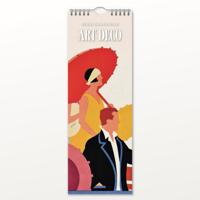 Art Deco Slimline Kalender 2026