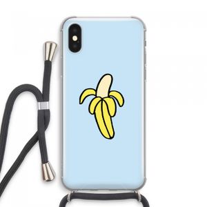 Banana: iPhone XS Max Transparant Hoesje met koord