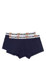 Moschino lot de deux boxers à bande logo - Bleu - thumbnail