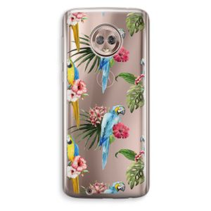 Kleurrijke papegaaien: Motorola Moto G6 Transparant Hoesje
