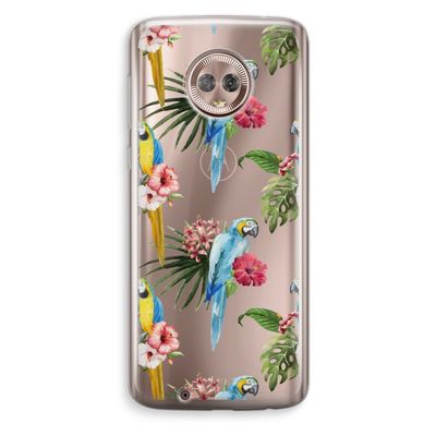 Kleurrijke papegaaien: Motorola Moto G6 Transparant Hoesje