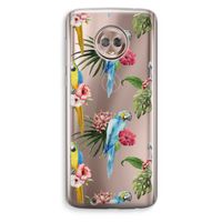 Kleurrijke papegaaien: Motorola Moto G6 Transparant Hoesje