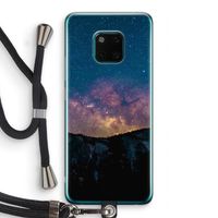 Travel to space: Huawei Mate 20 Pro Transparant Hoesje met koord