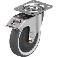 Blickle LEX-PATH 125KFD-FI-ELS Zwenkwiel met rem Wieldiameter: 125 mm Draagvermogen (max.): 150 kg 1 stuk(s)