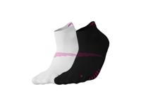 CRIVIT 2 Paar sportsokken (wit/zwart/roze, 35-38)