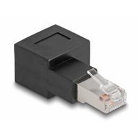Delock RJ45 Netwerk Adapter [1x RJ45-stekker - 1x RJ45-bus] Zwart