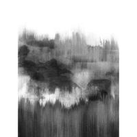 Fotobehang - Brush Strokes Black 192x260cm - Vliesbehang - thumbnail