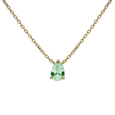 Karma Ketting Julia Ocean Green Goud