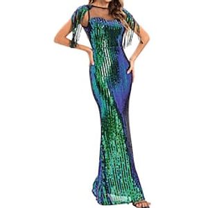 Dames Vintage Print Semi-Sheer Schede Jurk Y2K Mode Bodycon Mini Slip
