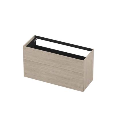 INK - Onderkast 2 Laden Push To Bestaande Uit: - 1200x450x650 Mm - Ivoor Eiken