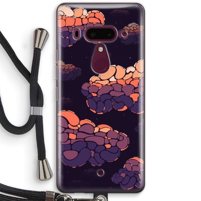 Patroon Wolken: HTC U12+ Transparant Hoesje met koord