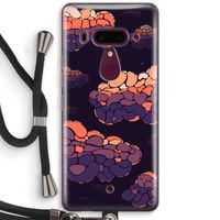 Patroon Wolken: HTC U12+ Transparant Hoesje met koord