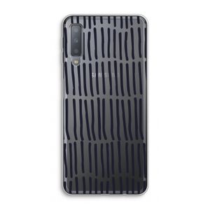 Moroccan stripes: Samsung Galaxy A7 (2018) Transparant Hoesje