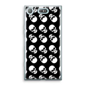 Musketon Skulls: Sony Xperia XZ1 Compact Transparant Hoesje