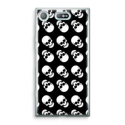 Musketon Skulls: Sony Xperia XZ1 Compact Transparant Hoesje