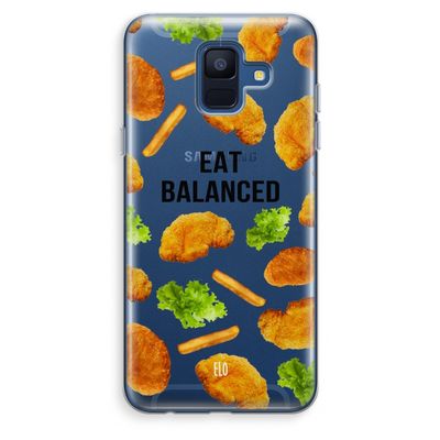 Eat Balanced: Samsung Galaxy A6 (2018) Transparant Hoesje Eat Balanced: Samsung Galaxy A6 (2018) Transparant Hoesje