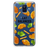 Eat Balanced: Samsung Galaxy A6 (2018) Transparant Hoesje