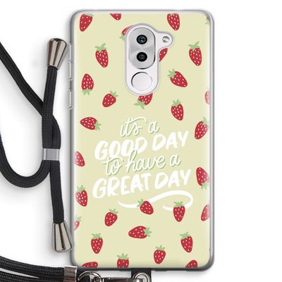 Don't forget to have a great day: Honor 6X Transparant Hoesje met koord